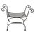 Mid 20th Century Hollywood Regency Wrought Iron Saddle Seat Bench For Sale - Image 13 of 13