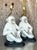 Vintage Boho Italian Glazed Ceramic Monkey Lamps - A Pair For Sale - Image 4 of 12