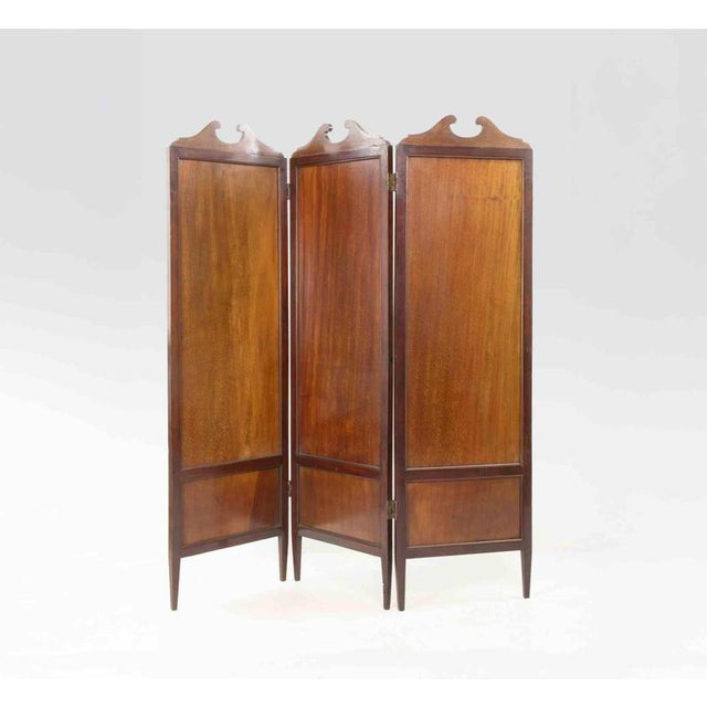 Neoclassical Three Panel Screen, Italy, 18th Century For Sale - Image 9 of 10