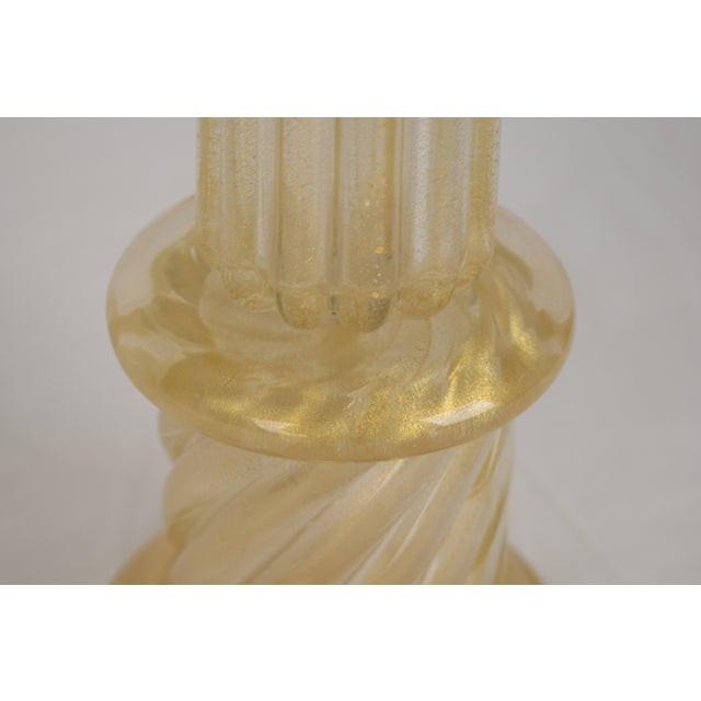Vintage Murano Gold Lamp, 1960 For Sale - Image 11 of 14