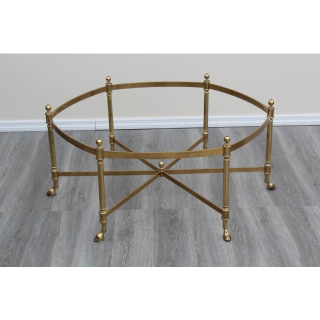 Late 20th Century Late 20th Century Vintage La Barge Style Brass Coffee Table For Sale - Image 5 of 9
