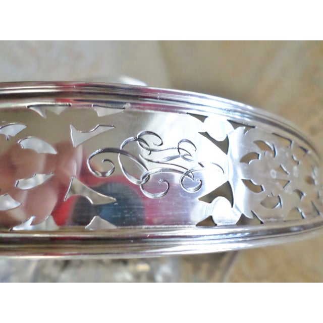 Early 20th Century Antique Shreve, Crump & Low Pierced Sterling Silver Brides Basket For Sale - Image 5 of 13