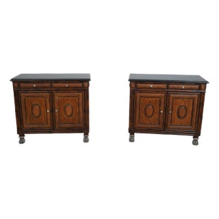 Pair Thomasville Ernest Hemingway Small Servers or Bedside Chests For Sale