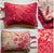 Textile Large-Scale French Botanical Toile Pillow Sham — Rose Red on Natural Linen, Reversible For Sale - Image 7 of 14