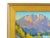 Impressionist Mountain and Lake Landscape by Listed Artist Silvio Silvestri Oil Painting Including the Antiqued Gold Wood Frame For Sale - Image 4 of 9