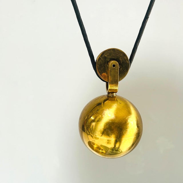Mid-Century Modern Pendant Lamp with Side Pull from Florian Schulz, 1980s For Sale - Image 3 of 9