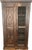 Rococo Antique Hand-Carved Wood Wardrobe with Carved Doors and Iron Grille, Bali, Indonesia, 1920s For Sale - Image 3 of 18