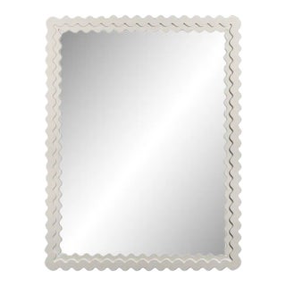 Fleur Home Carnival Chaos Rectangle Mirror in White Dove, 30x40 For Sale