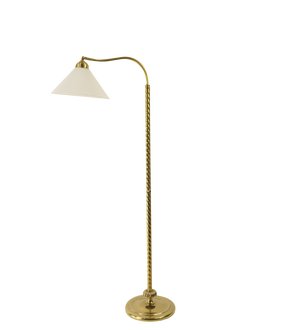 Art Deco Massive Brass Floor Lamp, Vienna, 1930s