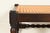Berkey & Gay Style Antique English Jacobean Carved Walnut and Cane Stool or Ottoman, Circa 1920s For Sale In South Bend - Image 6 of 8