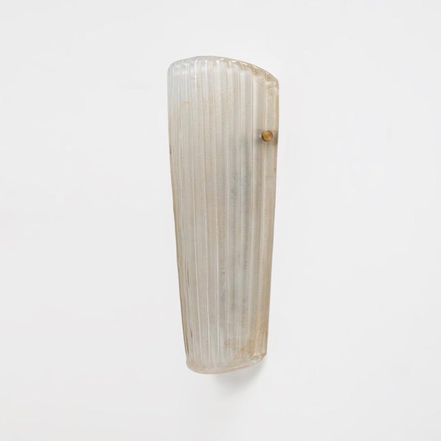 Murano Glass Sconces with Gold Dust Inclusions, 2000, Set of 2 For Sale - Image 6 of 9