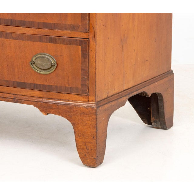 George III Style Fruitwood Chest of Drawers For Sale In New York - Image 6 of 9