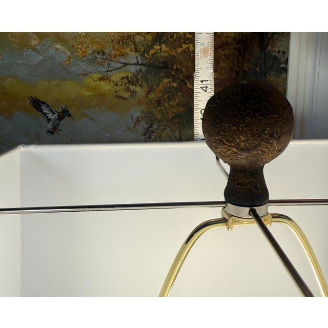 Forged Iron Table Lamp in Antique Finish For Sale - Image 9 of 10
