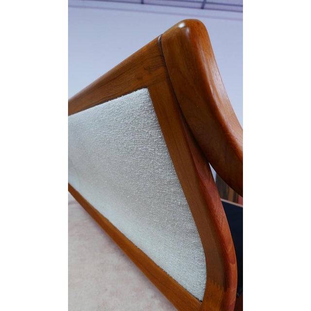 Large Danish Three-Seater Sofa in Teak and Wool from Poul Jeppesens Møbelfabrik, 1970s For Sale - Image 3 of 15