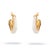 Metal Luminous Wave Resin & Gold Hoop Earrings, A Pair For Sale - Image 7 of 9