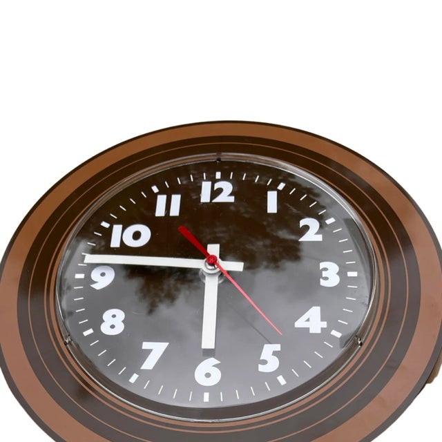 Opart Style Wall Clock Weimar, Germany, 1970s For Sale - Image 6 of 8