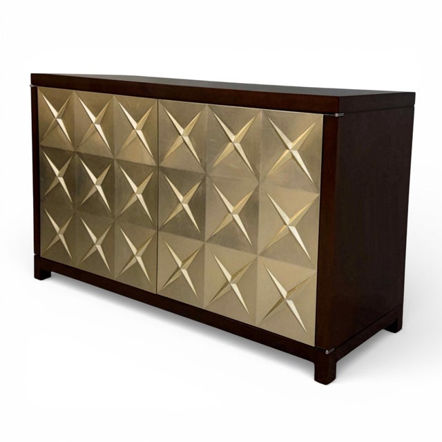 Contemporary Contemporary Bolier & Co. Atelier Silver Leaf Sideboard For Sale - Image 3 of 14