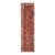 1970s Vintage Handmade Wool Cotton Red Crimson Runner Rug For Sale