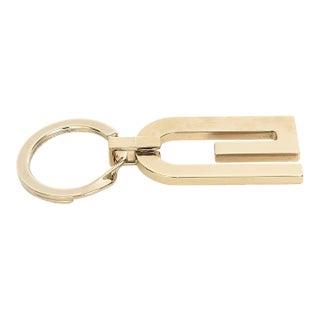Vintage Gucci Gold Plated Keychain, 1970's, Unisex For Sale