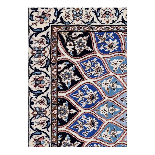 Original Fine Persian NAIN rug. Handmade Hand-knotted Lamb's Wool and Silk on a Cotton Foundation.Woven by skilled...