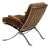 1960-1969 Italy Warm Burnt Orange Chrome-Frame Lounge Chair For Sale
