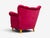 Swedish Cabinetmaker, Lounge Chairs, Red Velvet, Lacquered Wood, Sweden, 1940s For Sale - Image 12 of 13