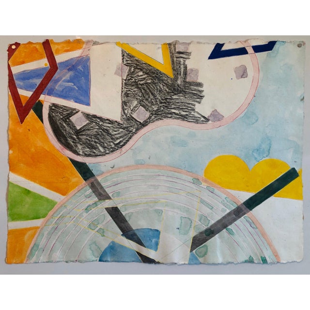 Sandy Kinnee is known for paper making, printmaking and collage. This has the artists stamp verso and is signed, titled...