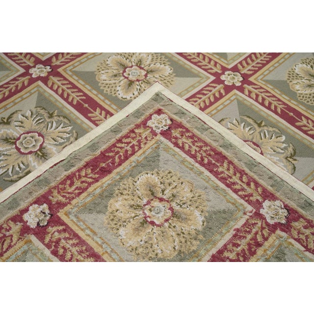 Textile French Aubusson Design Rug 8'0" X 10'0" For Sale - Image 7 of 7