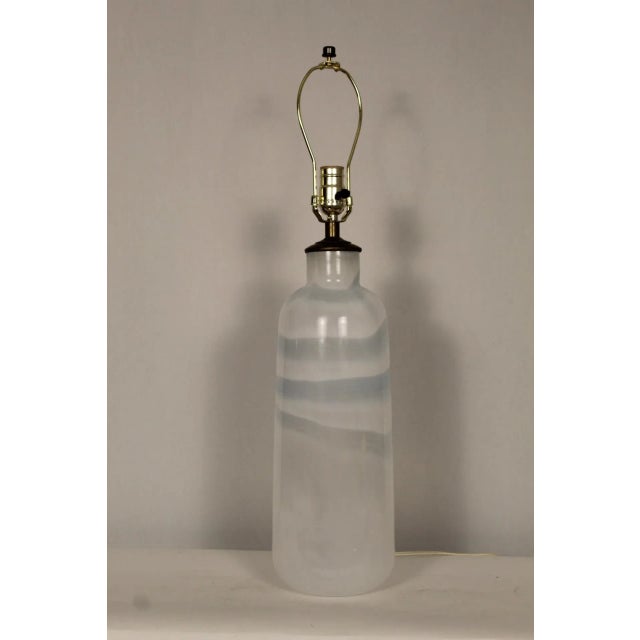 Mid-Century Modern Swirled Murano Due Style Lamp For Sale - Image 10 of 11