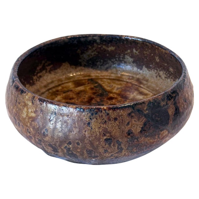 Japanese Glazed Stoneware Bowl by Kitaoji Rosanjin Ex-Musuem Collection For Sale In Atlanta - Image 6 of 12