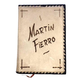 1960s El Gaucho Martin Fierro - Special Edition in Cowhide Binding - Argentina Poem For Sale