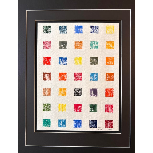 Framed Original Watercolor Painting “City Windows” For Sale - Image 10 of 12