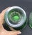Late 19th Century Emerald Green Cut to Clear Crystal Decanters, Pair For Sale In Houston - Image 6 of 7