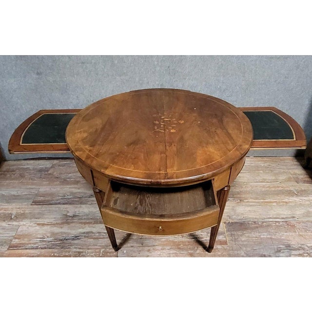 Louis XVI Marquetry Bouillotte Table For Sale - Image 6 of 8