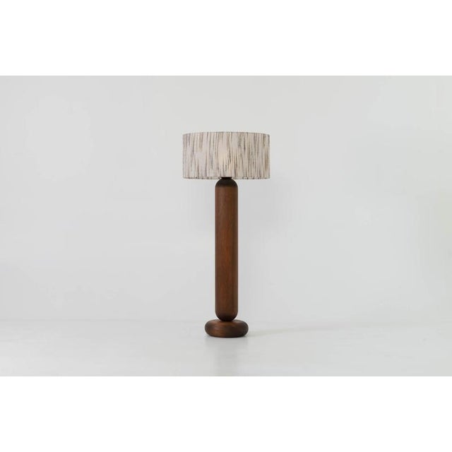 Contemporary Pomo CL140 Smoked Mahogany Floor Lamp by Jeroen De Ruddere For Sale - Image 3 of 4