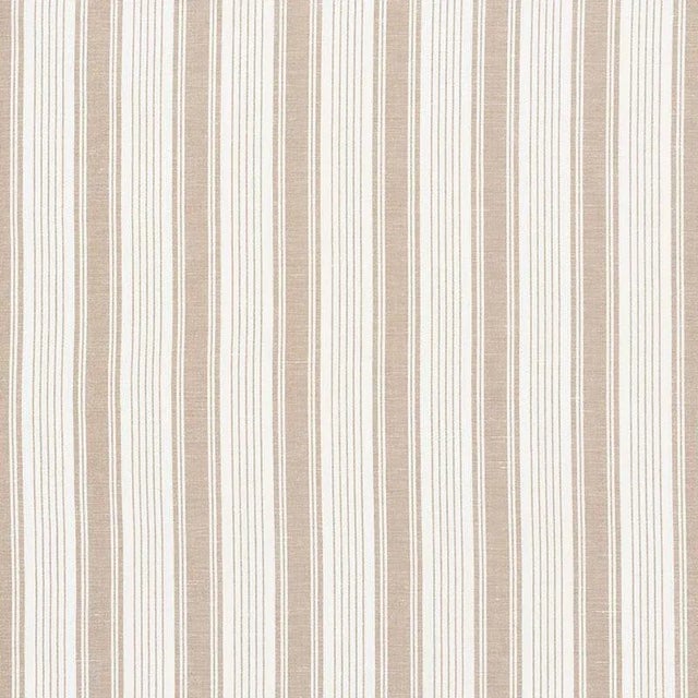Modern Schumacher X Mark D. Sikes Ojai Stripe in Neutral Fabric For Sale - Image 3 of 3
