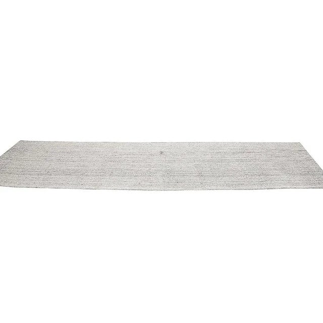 Light Gray Vintage Modern Kilim Runner For Sale - Image 4 of 7
