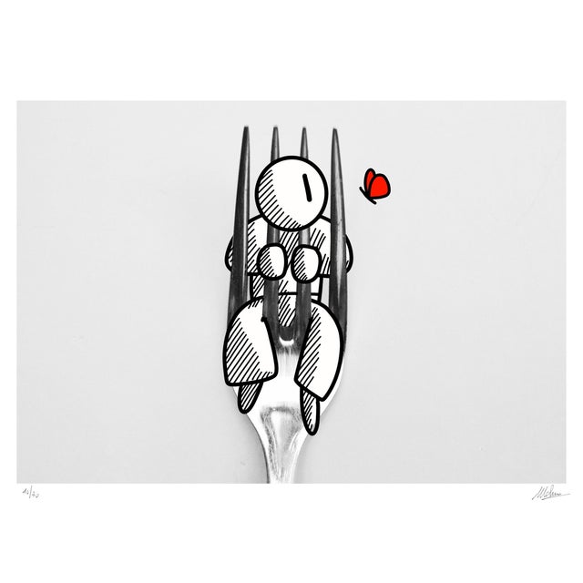 Melkio (Luca Melchionda), Fork, Silkscreen For Sale