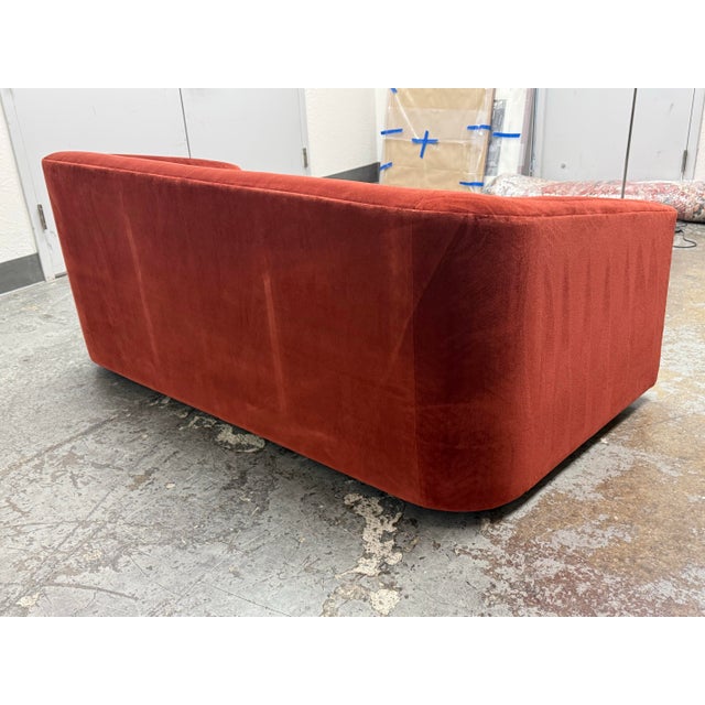 2020s Room & Board Ada Velvet Sofa For Sale - Image 5 of 12