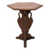 Antique Kittinger Mahogany Hexagonal Tabouret Table - Early 20th Century For Sale