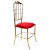 Polished Brass Chiavari Chair With Red Velvet, Italy, 1960s For Sale - Image 10 of 10