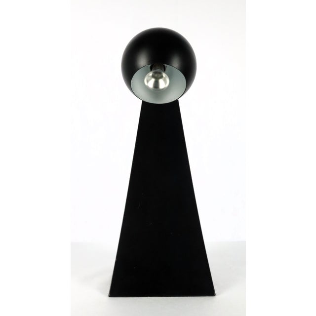 Black Vintage Brilliant Lamp in Black Metal, 1990 For Sale - Image 8 of 13