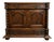 19th Century Carved Wooden Trouser Cabinet with Twisted Columns and Marble Top For Sale