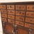 Asian Antique Vintage Korean Elm Medicine Chest, 16 Carved Drawers, Brass Fish Lock For Sale - Image 3 of 10