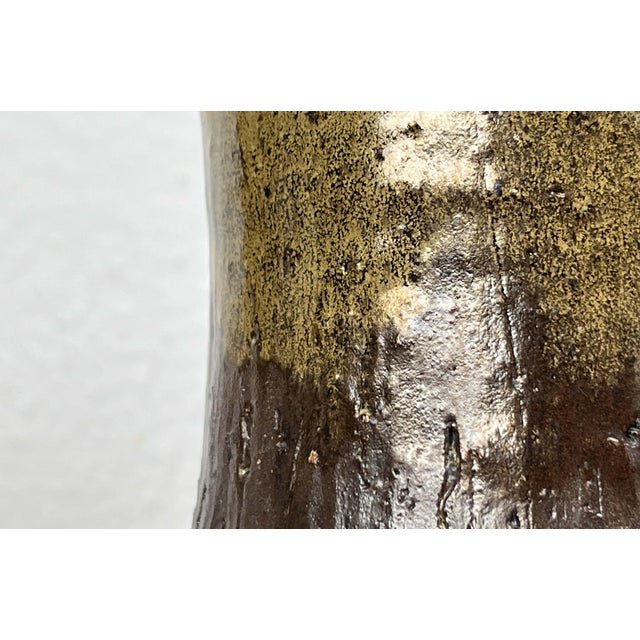 Mid-Century Modern Danish Studio Pottery Carafe Vase from Poul Havgaard, Faaborg, 1960s For Sale - Image 14 of 18