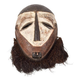 Early 20th Century Ngbaka Mask with Beard For Sale