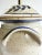 Ceramic Vintage 1988 Signed Pottery Crock Table Lamp, Cobalt Blue Leaves & Details With Ear Handles For Sale - Image 7 of 18