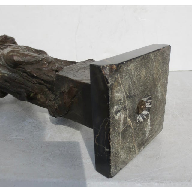 Italian Bronze Allegorical Figure by A. Stagliano Circa 1920 For Sale - Image 11 of 16