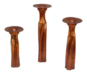 Thomas Roy Markusen Brutalist Candleholders - 3 Pieces