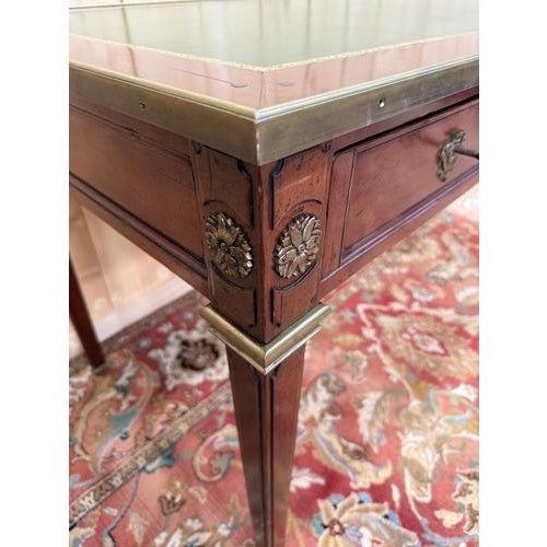 Louis XVI Style Flat Desk in Solid Wood For Sale - Image 4 of 9